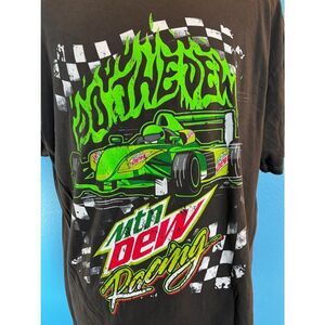 Mountain MTN Dew Racing Graphic T Shirt Tee 2024 Cotton Do The Dew Race Car XL